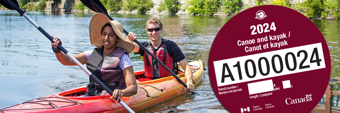 Seasonal lockage permit for canoe and kayak